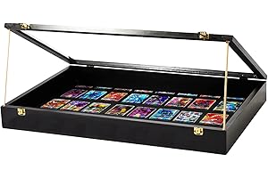 PENNZONI Trade Show Display Portable Case, Clear Acrylic Box for Pastry Display, Display Case for Exhibits w/Wooden Dowels | Black