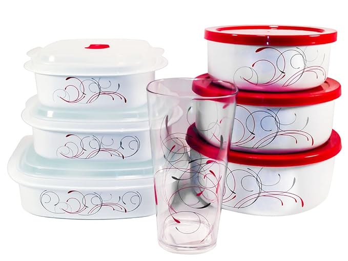 Corelle Splendor Bundle, incluye cuenco Set, microondas Set, y ...