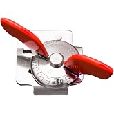 Nogent Super Kim Safety Can Opener, Made in France, Leaves No Sharp Edges, Red