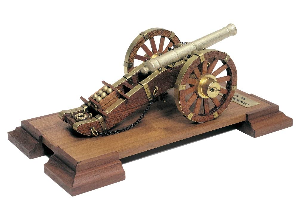 Napoleonic 12 Pounder 18th Century Cannon Mantua Wood Construction Kit 1:17 Scale 110x210mm
