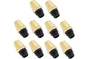 DOITOOL 10 Pcs DIY Cable Glands for Pendant Lights Gold Cable Grips Clamps for Hanging Light Fixtures Wire