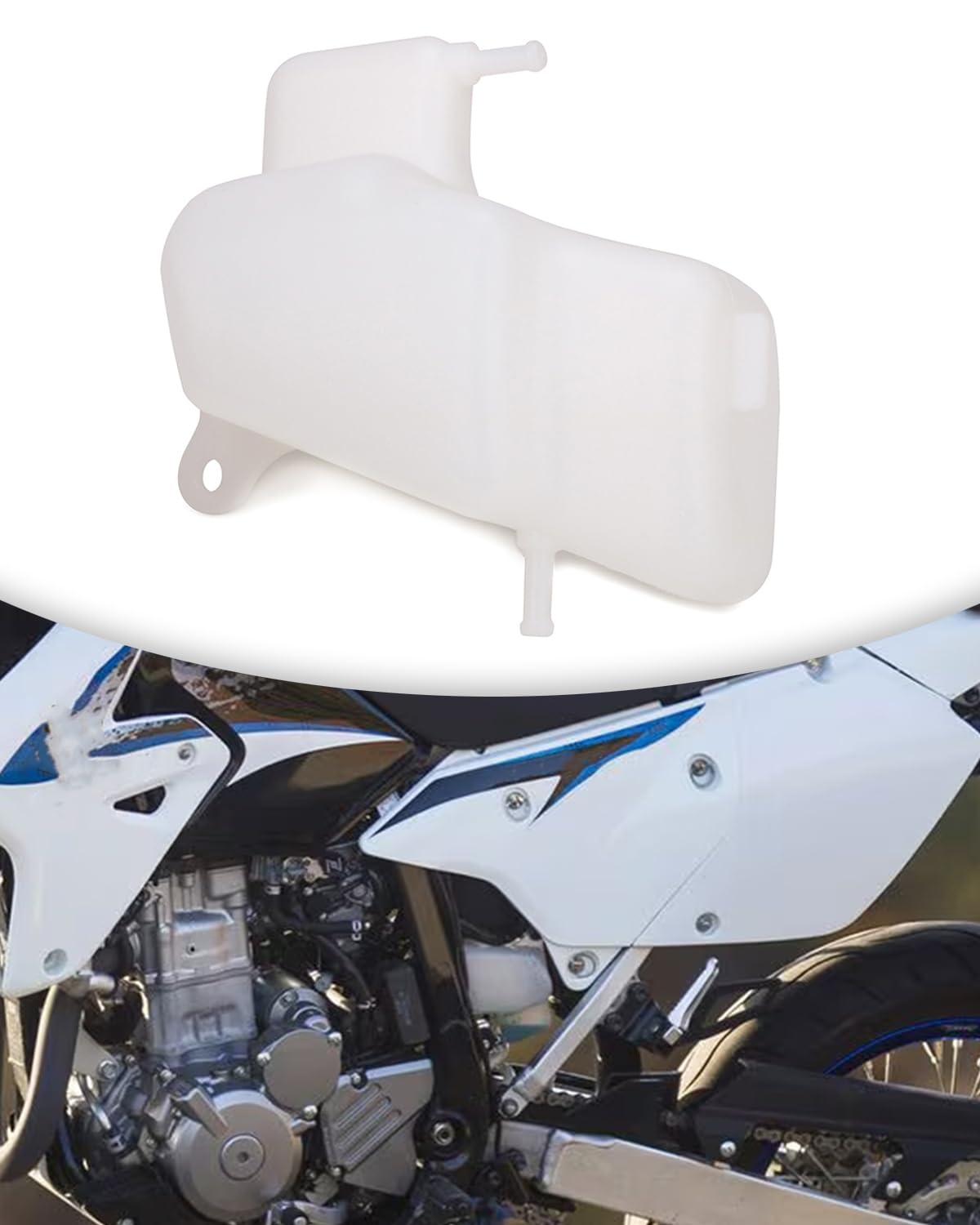 Photo 1 of Motorcycle Coolant Overflow Tank Reservoir Radiator For DRZ400 2000-2004, DRZ400S 2000-2024, DRZ400E 2000-2007, DRZ400SM 2005-2024 Dirt Bikes