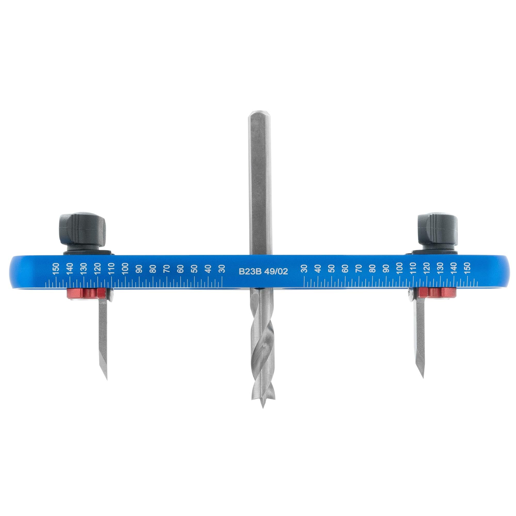 ENT 94000 Kreisschneider Ø 30–150 mm – Verstellbarer Lochbohrer für Holz, MDF & Spanplatten | Präzise Kreisausschnitte & Kreisscheiben | HW-Klingen, höhenverstellbarer Bohrer, 8 mm Schaft 5