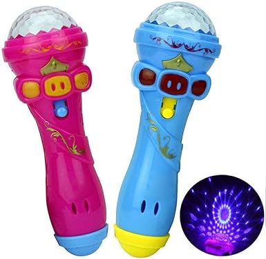 Amazon.com: Fanala - Micrófono LED intermitente de juguete ...