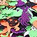 Halloween Stickers for Kids, Glitter Craft Stickers for Pumpkin Decorating or Halloween Bags, 500 Pieces