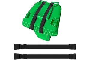 HENSINTC 2 Pack Trash Can Locks for Animals, Adjustable Double Metal Claw Bear Proof Trash Can Lock, Outdoor Trash Can Lock Straps Prevent Raccoons Dogs Mice and Small Animals from Rummaging Trash Bin