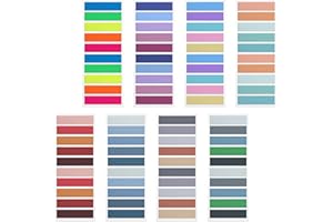 FROIDESENTE Sticky Tabs Morandi 1600 PCS Book Tabs,Transparent 8 Pads Annotation Post Note Book Flags Page Markers Index Tabs 2024 Planner Relocatable Clear Sticky Tabs for Office School Supplies