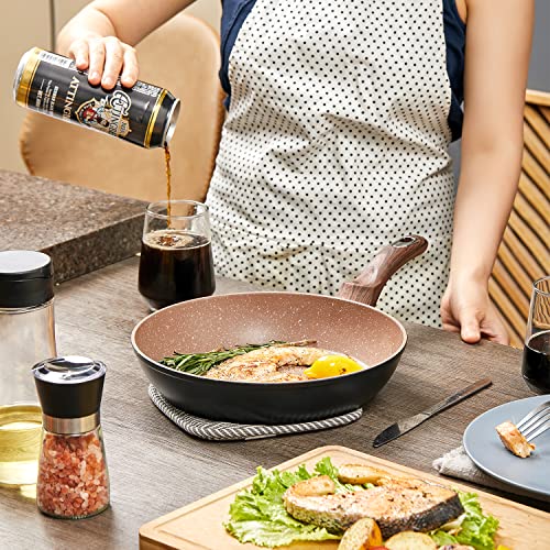 Ecowin 10 Inch Skillet, Frying Omelet Pan Nonstick Granite Coating Free