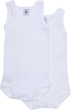 Petit Bateau Special Lot De 2 Bodies Sans Manches Mixte Bebe 3 Mois Blanc Amazon Fr Vetements Et Accessoires