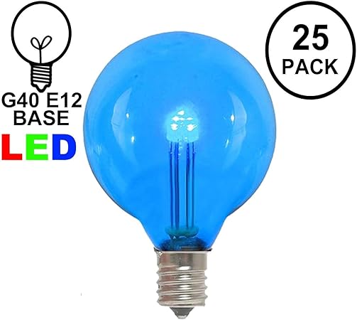 Amazon Com Novelty Lights 25 Pack G40 Led Outdoor String Light
