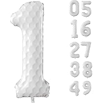40 Inch Golf Number Balloons Large Sports Themed Birthday Pa