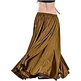 Indian Trendy Women's Satin Full Circle Swing Halloween Belly Dance Tribal Skirt