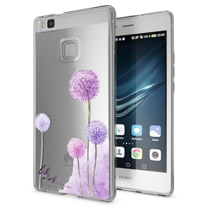 NALIA Handyhülle kompatibel mit Huawei P9 Lite, Slim Silikon Motiv Case Cover Hülle Crystal Schutzhülle Dünn Durchsichtig, Et