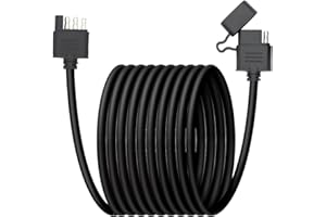 Yfykjelec 16 AWG 15 FT 4 Pin Trailer Connector Pure Copper Male and Female Trailer Wire Extension Cable with Jacket Cable Hea