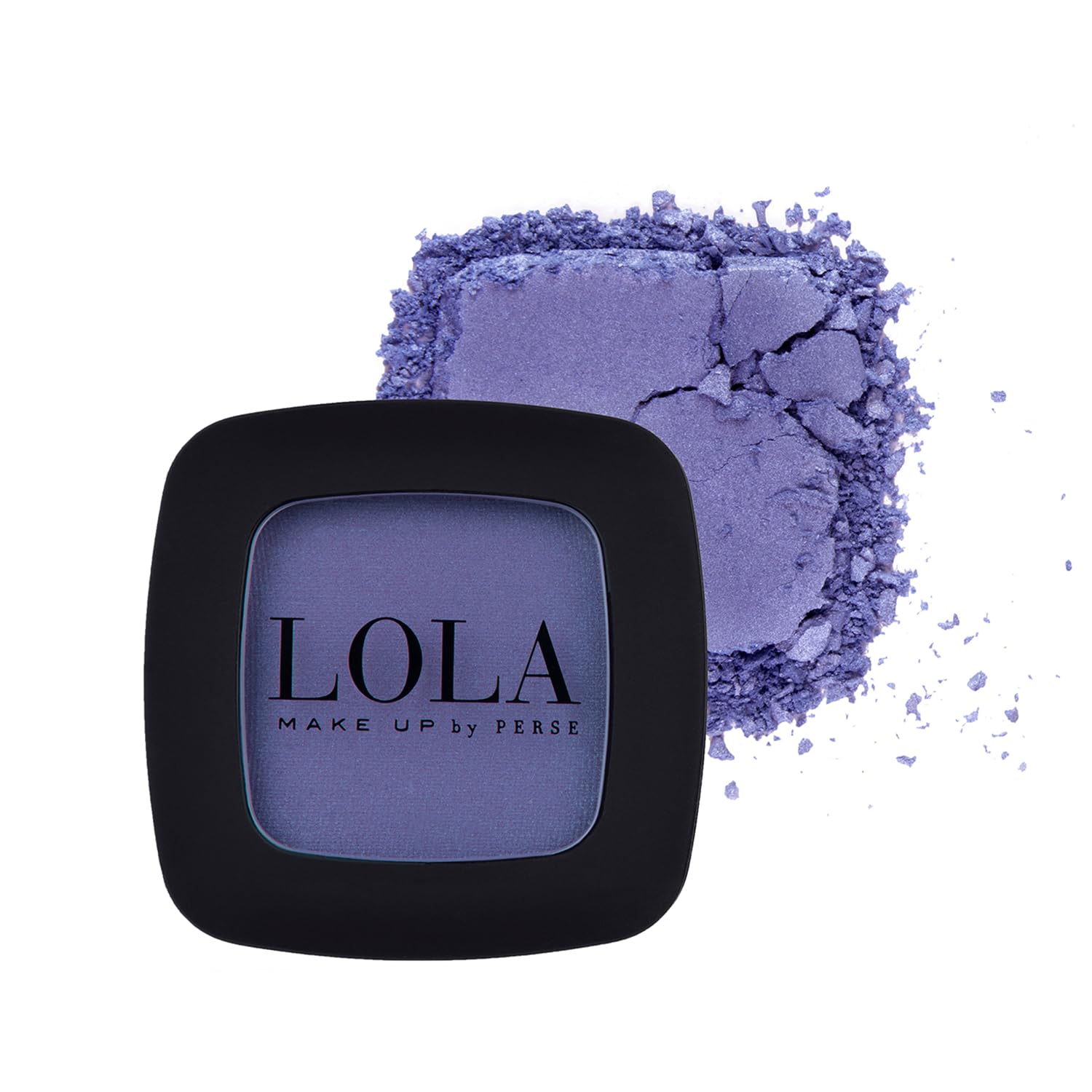 Lola Make Up by Perse Mono Eyeshadow with Natural Ingredients Vegan and Cruelty-Free Eye Makeup Palette High Coverage Satin Eye Shadow for Women, Lavender (027)