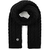 Michael Kors womens Moving Cables Scarf, Stylish Fashion Accessory, Ideal for Cold Weather