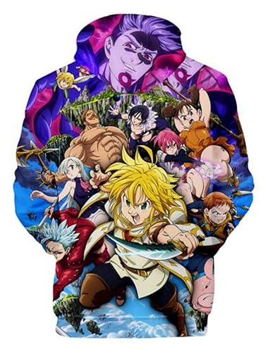 WANHONGYUE Anime The Seven Deadly Sins Nanatsu No Taizai Hoodie