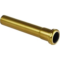 18 Gauge Brass Slip Joint Extension Tube 1-1/4” OD x 8” with