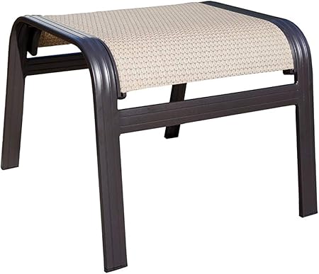 Amazon Com Dcp Products Patio Outdoor Ottoman 17 H Aluminum