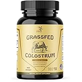 SMSHEALTHPRODUCTS.com Grass Fed Beef Colostrum Supplement, 3000 mg, Offers Immune Support and Promotes Gut Health, Athletic Performance, Healthy Iron Levels, Non GMO, 180 Capsules