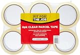 Fit For The Job Heavy-Duty Clear Parcel Tape 48mm x 66m 6 Rolls view 2