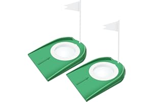 DUMEALAGR Golf Putting Cup with Flag Golf Putting Hole Practice Training Aids, Indoor Golf Putting Hole
