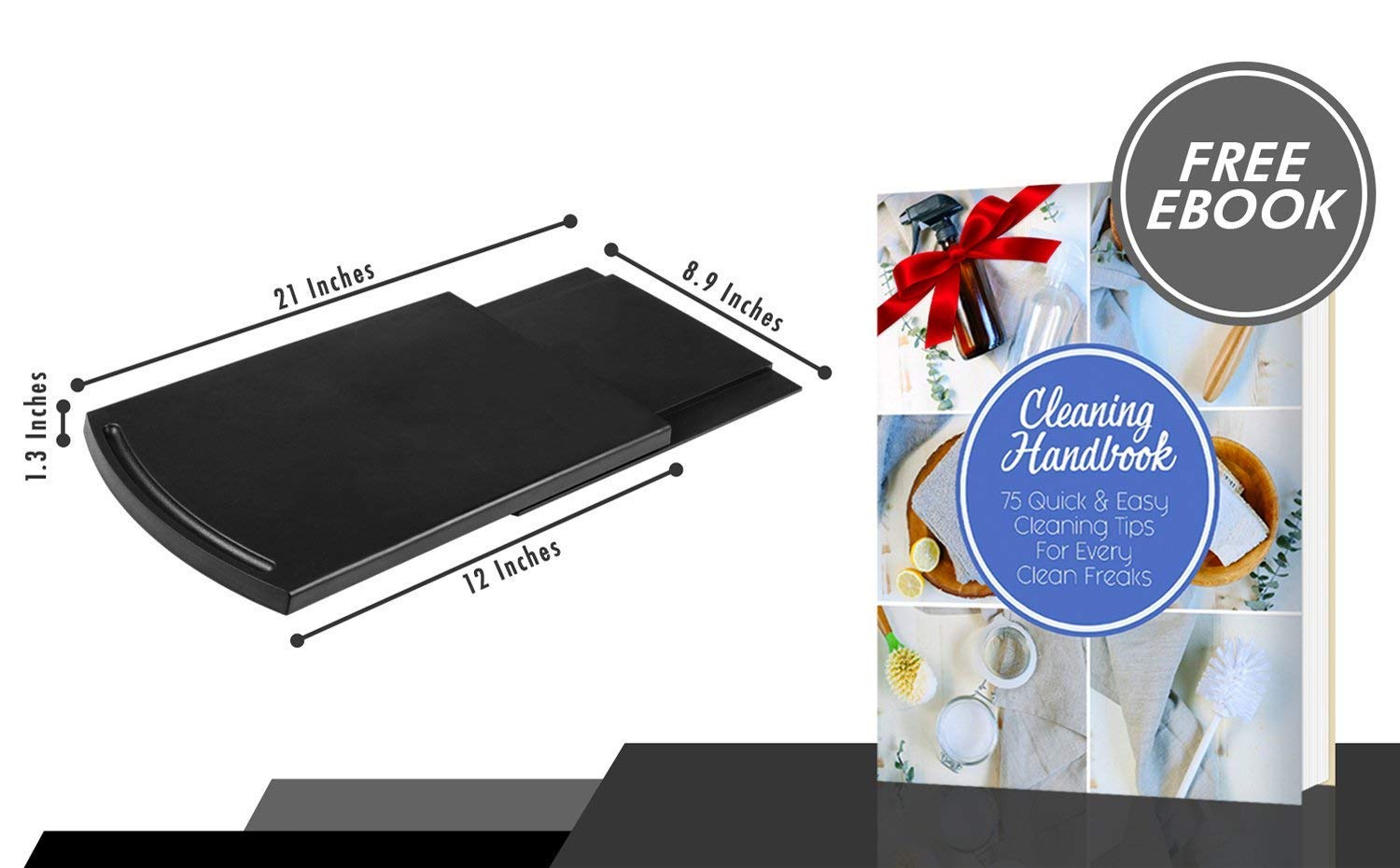 2pcs Coffee Maker Trays, 12" Handy Caddy Sliding Tray with