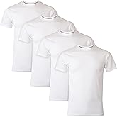 Hanes Mens Hanes Ultimate Men's Fresh Iq Slim Fit Crew Undershirt, 4-Pack