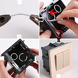 KAIRUIERD 20x Switch Socket Repair Clips Universal 86 Type Wall Mount Steel view 8