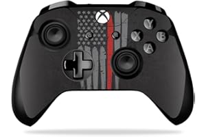 MIGHTY SKINS MightySkins Skin Compatible with Microsoft Xbox One X Controller - Thin Red Line | Protective, Durable, and Unique Vinyl Decal wrap Cover | Easy to Apply, Remove, and Change Styles | Made in The USA