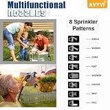 Avyvi 100FT Expandable Garden Hose, 8 Function Spray Nozzle, Brass Connectors view 5