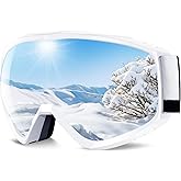 findway OTG Ski Goggles - Over Glasses Snow Snowboard Goggles for Men Women Adult & Youth - Anti-Fog 100% UV Protection
