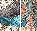 Exotic Wings Bird feathers Hand Painted and Digitally Printed Pure Cotton Shawl Scarf