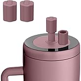 Rolitwils 2 Pack Magnetic Straw Cover, Silicone Leakproof Straw Protector for Tumbler, Compatible with Era/Resa, Drinkware Accessory