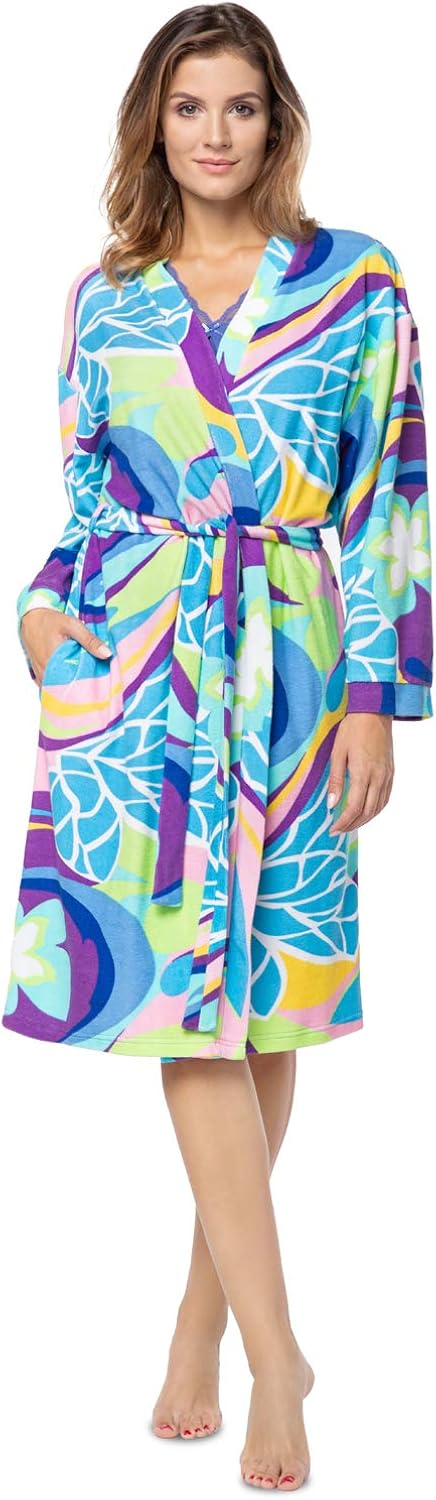 bademantel bunt damen