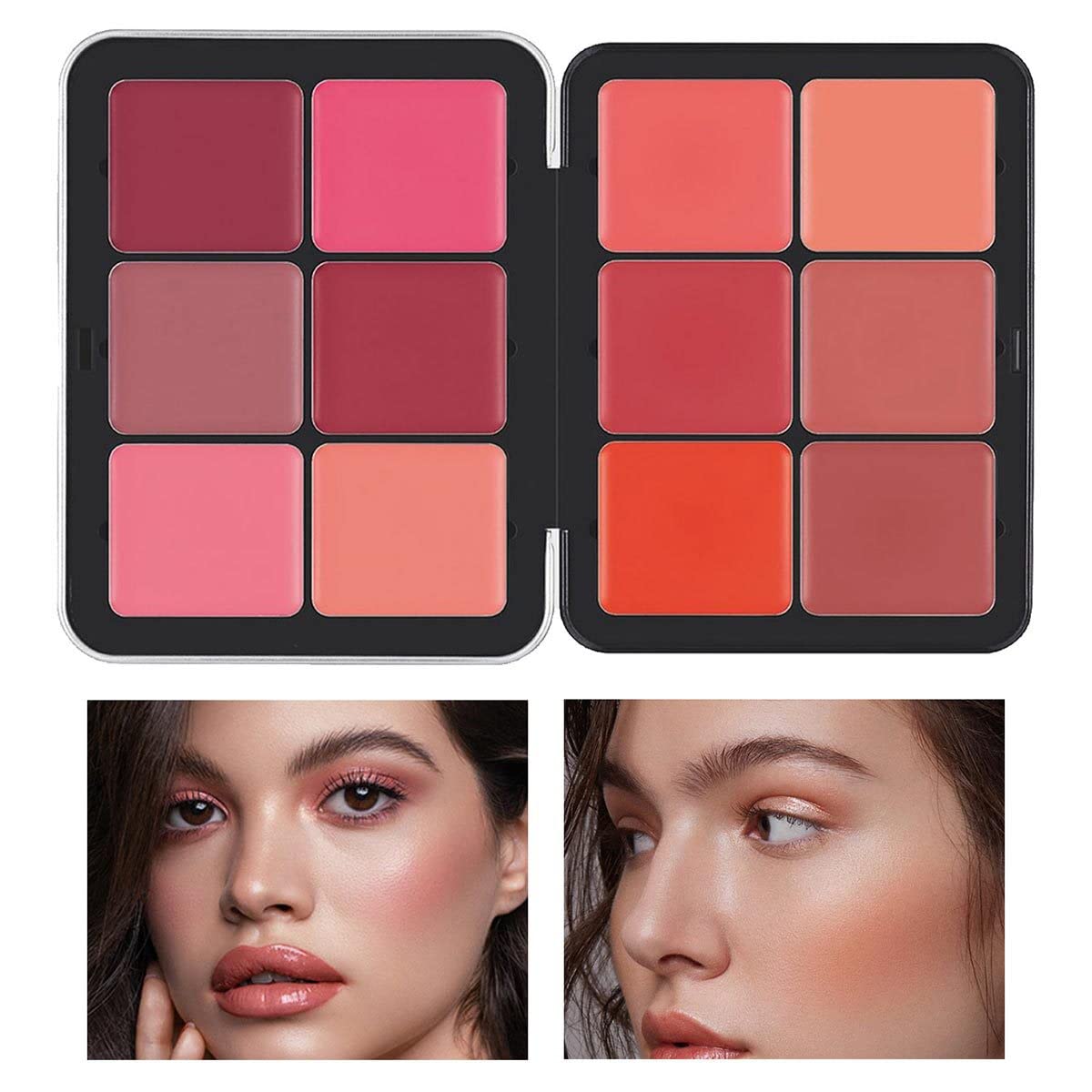 MeiPlumLai 12 Color Concealer Palette & 12 Colors Blush Palette,Full Coverage Makeup,Corrector for Under Eye Dark Circles and Highlight Blush Palette Face Cosmetics Makeup