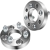 OCPTY 4x100 to 4x100 Wheel Spacers for 323 for Aveo for Celica for Chevette for Civic for Civic del Sol 1 inch 12x1.5 Studs 60.1mm Hub Bore Forged Wheel Spacers 4 lug 2PCS