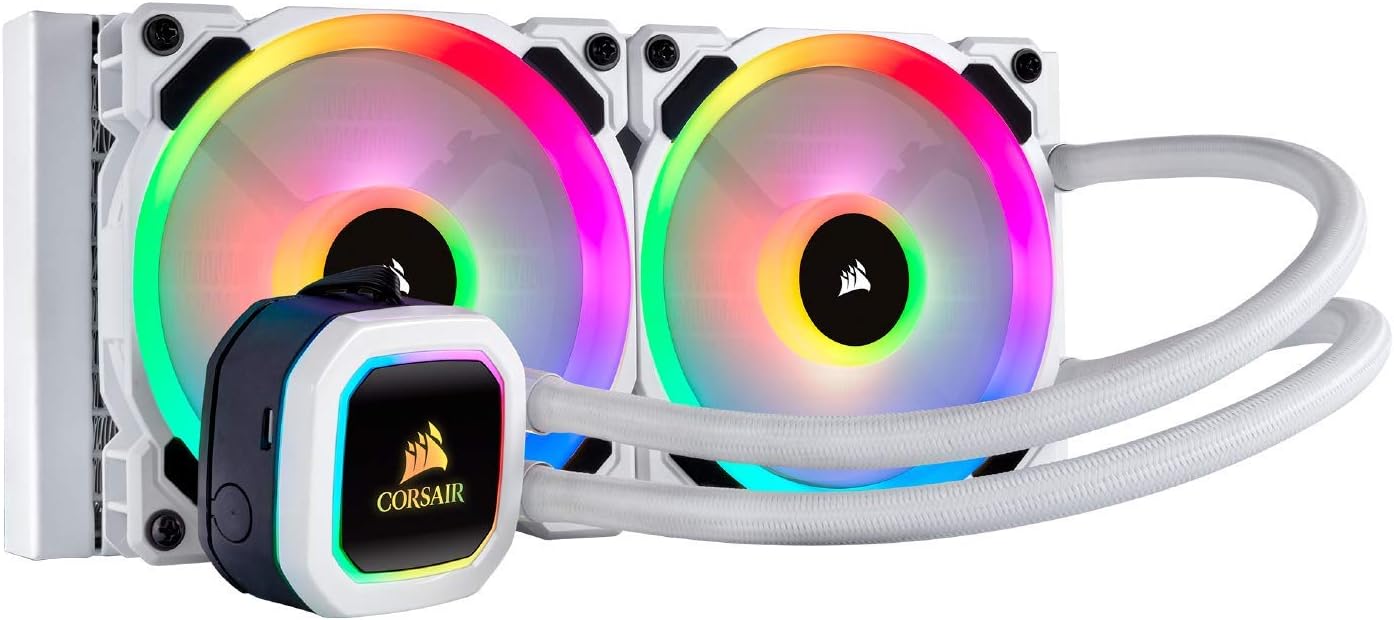 Hydro Series, H100i RGB Platinum SE, 240mm Radiator, Dual LL120 RGB PWM Fans