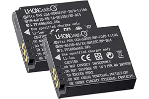 DB-65 NP-70 BP-DC4-E Fujitsu BP-DC4 (2 Pack) Replacement Battery Compatible with RICOH GX100 GR Digital IV Caplio R53.7V 1600