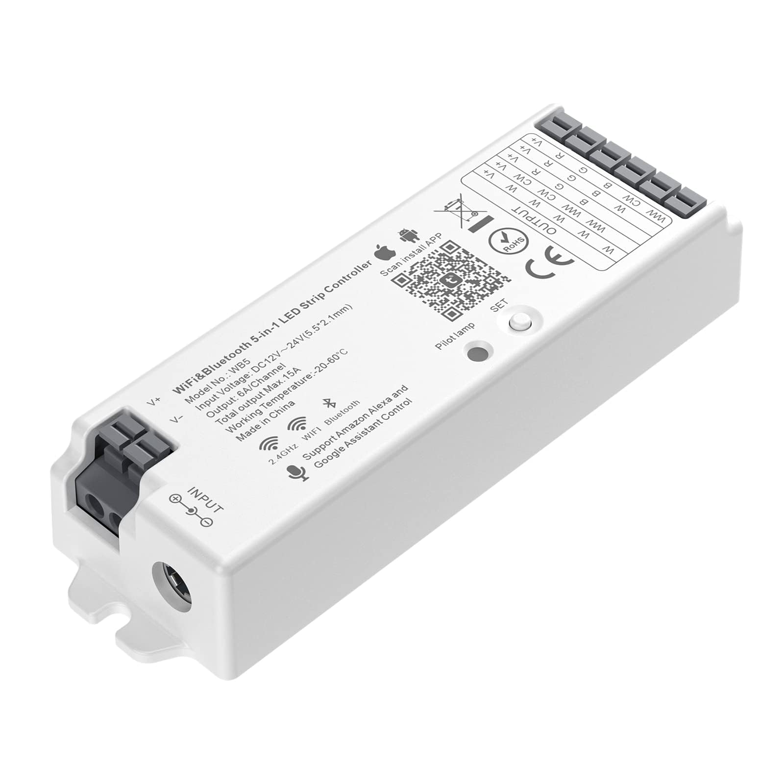 BTF-LIGHTING 5in1 WB5 2.4GHz Tuya WiFi PWM LED