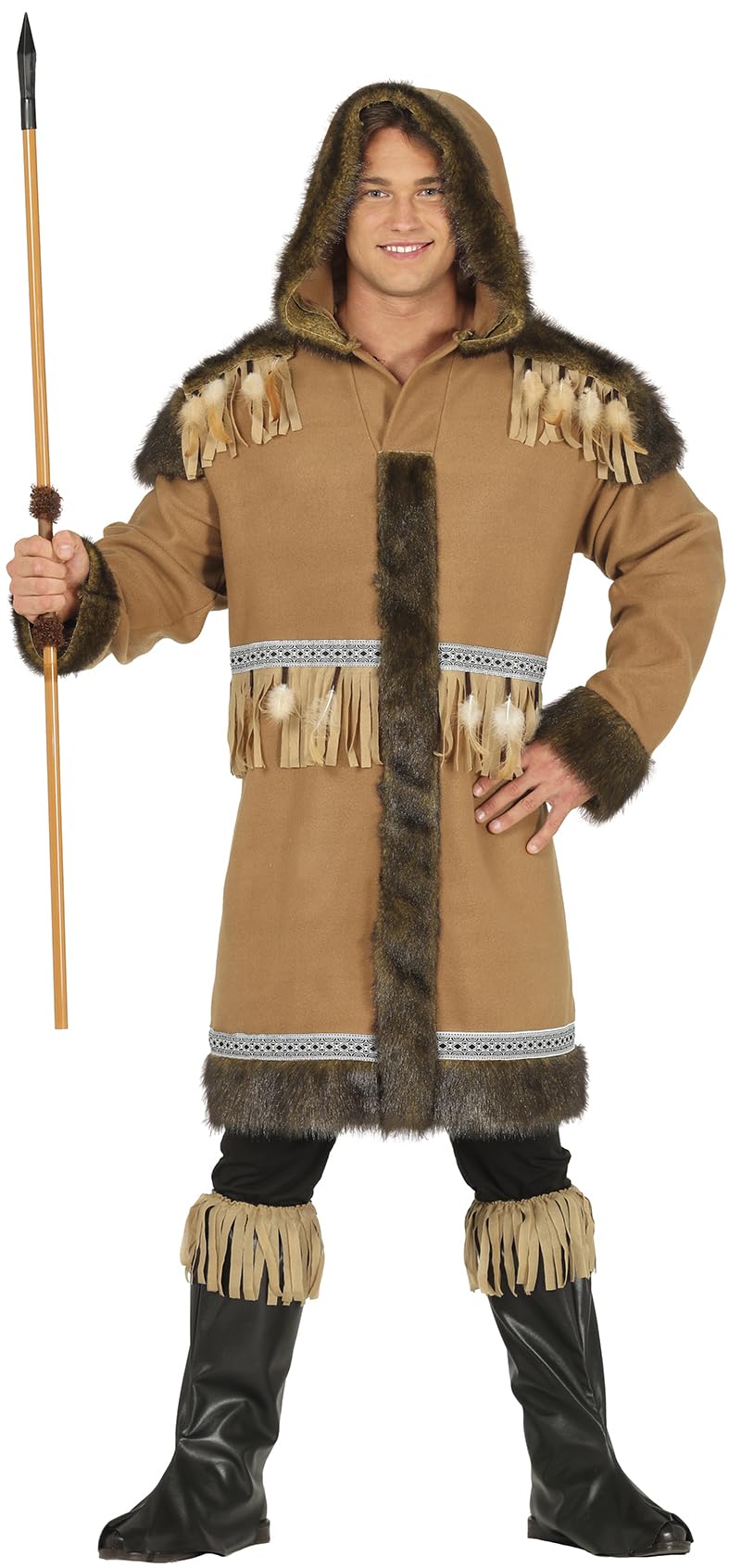 FIESTAS GUIRCA, S.L. Men's Hair Eskimo Costume