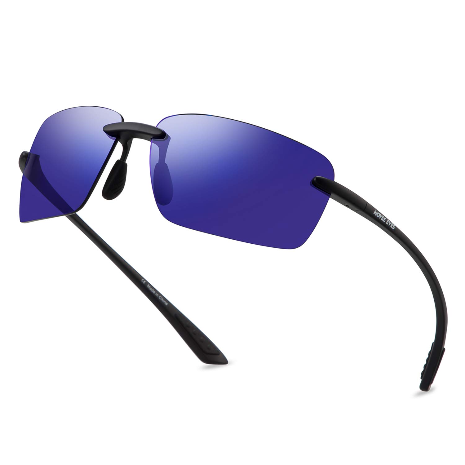 Buy Hoyee Eyes Mens Rimless Sports Sunglases HD Driving Sun Glasses for