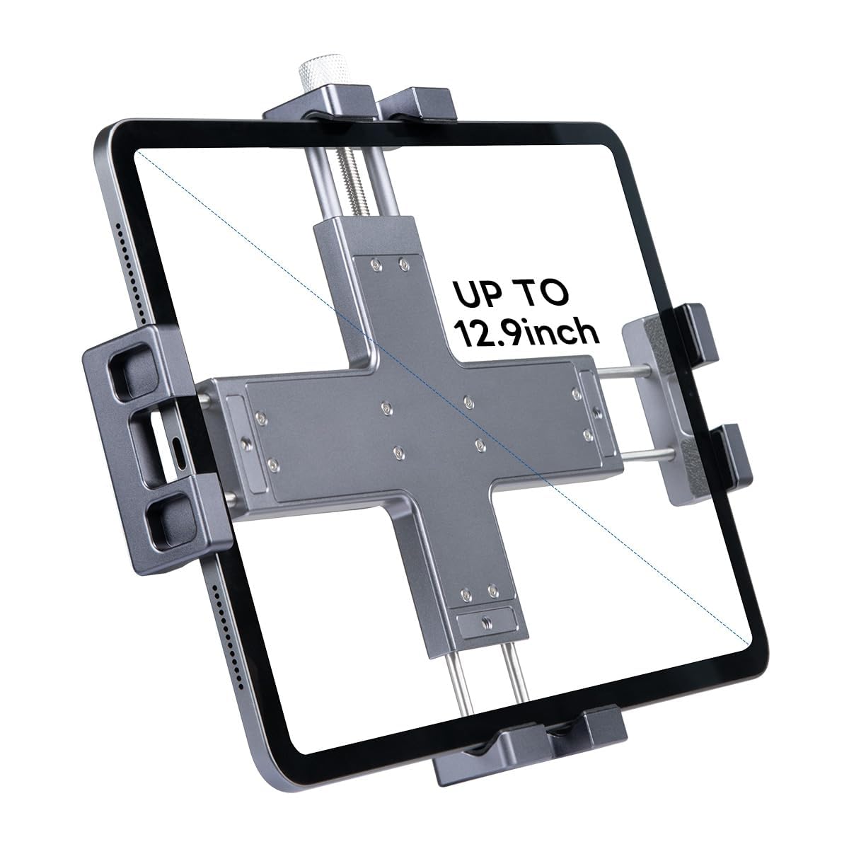 Photo 1 of FANAUE Tablet Holder for Car, iPad Stand for Vehicle Truck Mount Compatible with 17mm Ball Head, 360° Rotatable Pad Stand for Office Desk, Windshield, Dashboard, Supports 8-12.9" iPad mini Pro