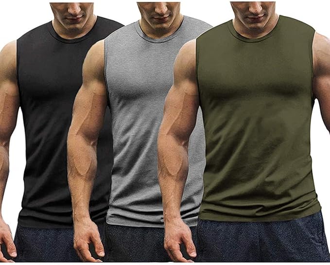 Coofandy Mens 3 Pack Gym Workout T Shirt Short Sleeve Muscle Cut Bodybuilding Training Fitness Tee Tops Shirts Tanks Tees T Shirts Rbafamilylaw Com