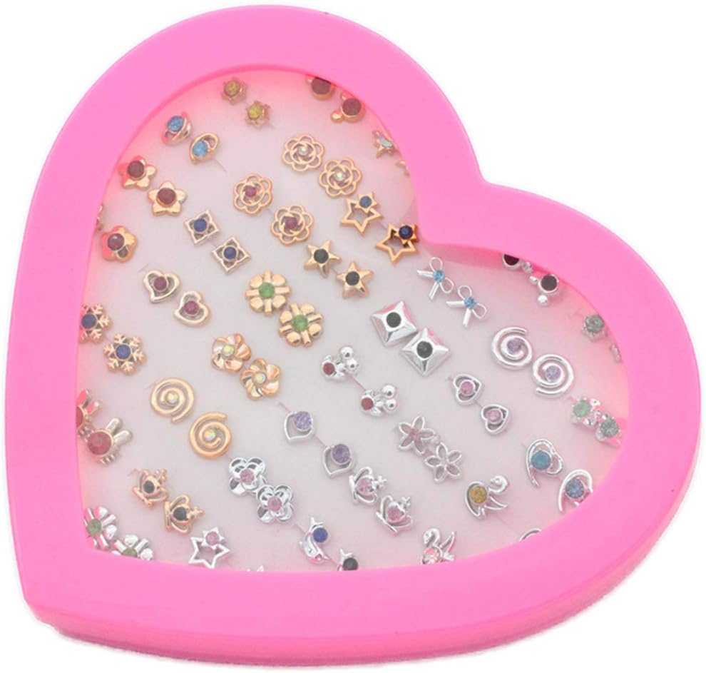 POFET 36 works Stud Earrings with Heart Shape Gift Box - Image 4