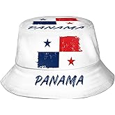 Panama Flag Bucket Hats Fashion Sun Cap Packable Panamanian Flag Fisherman Hat for Women Men Summer Travel Hat