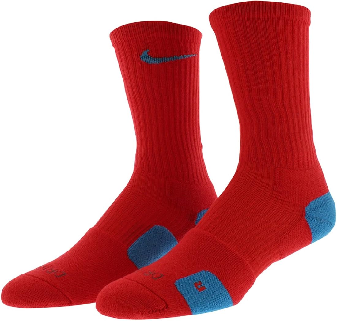 Nike DriFit Elite Basketball Socks (LT Crimson/Vivid Blue