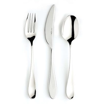 Eternum – Cubertería (24 cubiertos 4 mm inoxidable 18/10 Oslo *