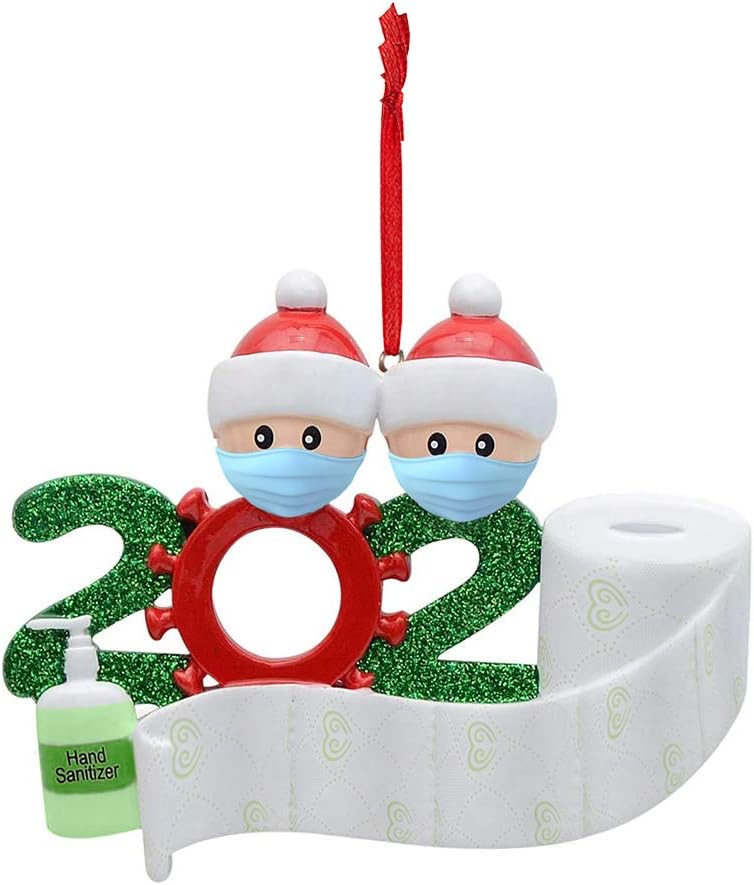 Amazon Com Nbsr 2020 Christmas Ornament Santa Wearing A Face Mask Decorate Christmas Tree Diy Decoration Faceless Old Man Hanging Ornaments Family Christmas Decor Kit Cute Santa Clause Decoration 2 Members Home