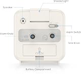 Brifit Silent Alarm Clock Bedside Battery Powered No Ticking Large Display view 6